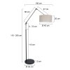 Steinhauer Prestige Chic Bogenstehlampe Schwarz, 1-flammig