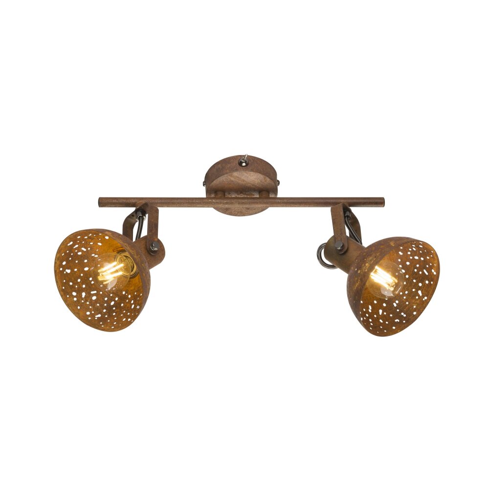 Globo CELINE Deckenleuchte Rostfarben, 2-flammig main product photo
