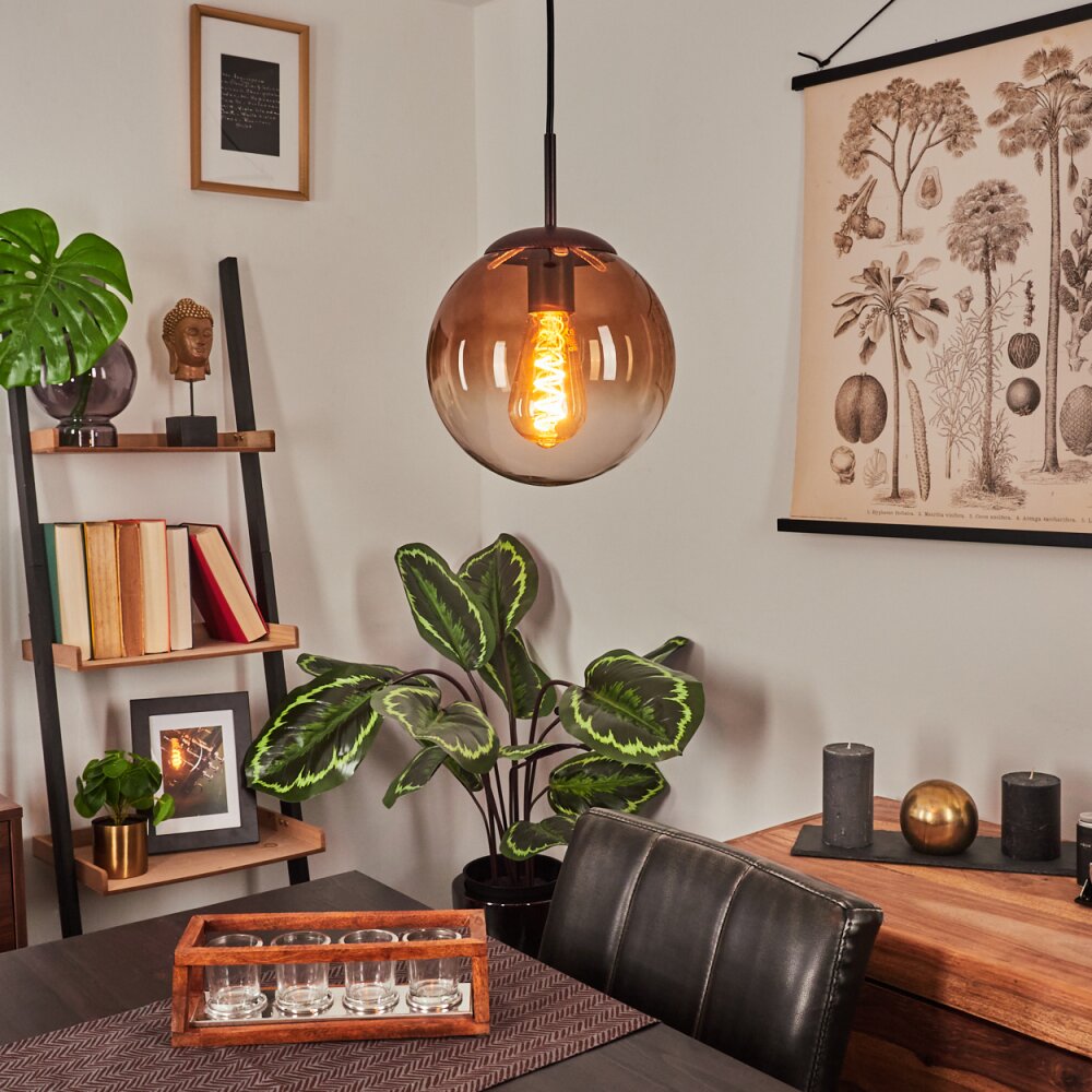 Degevos Hängeleuchte Braun, 1-flammig main product photo