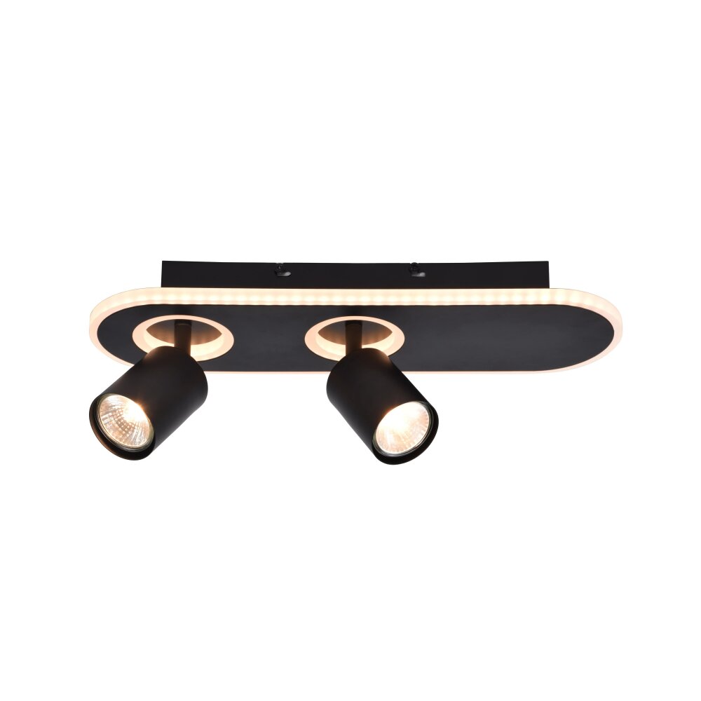 Brilliant Kimon Deckenleuchte Schwarz, 2-flammig main product photo