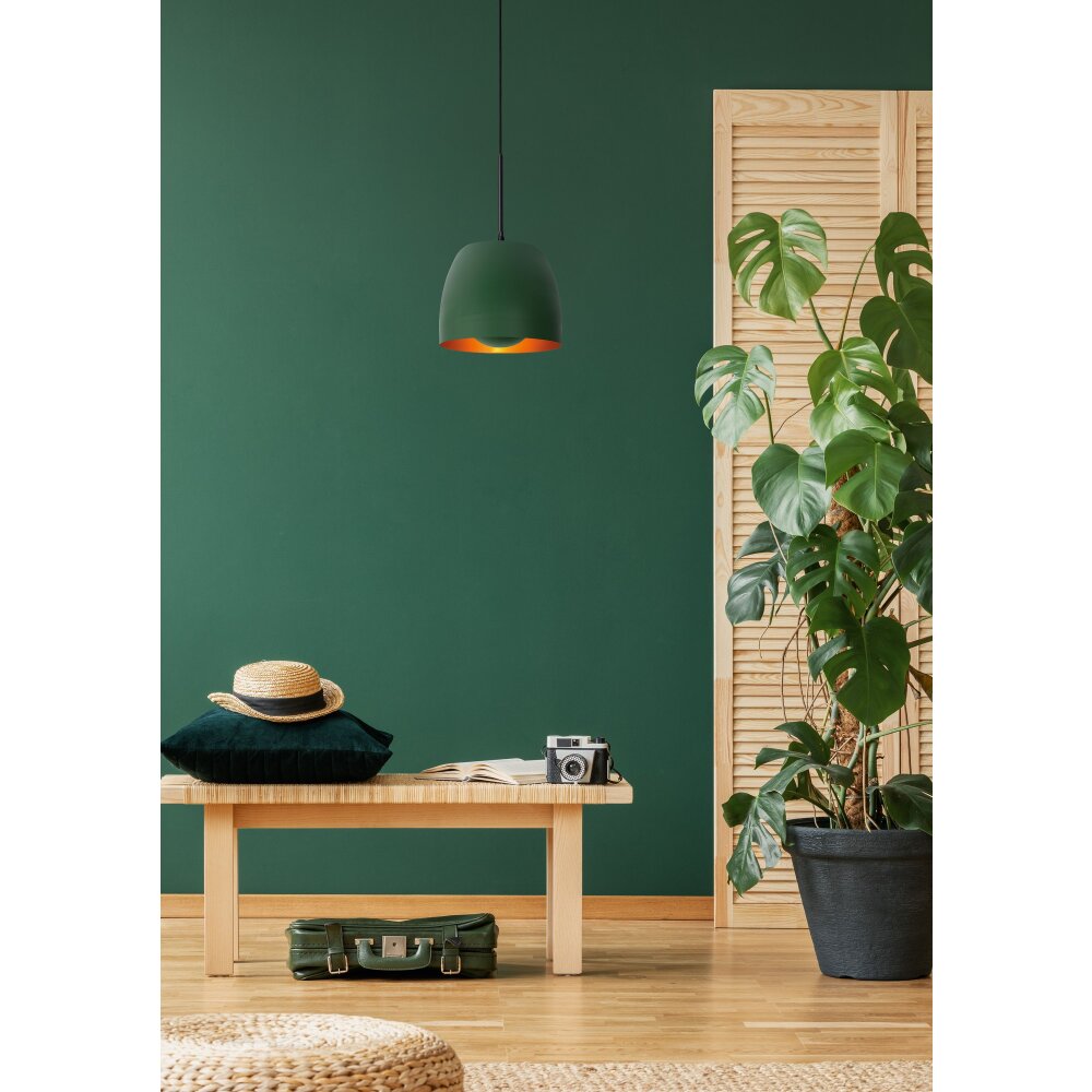 Lucide NOLAN Pendelleuchte Grün, 1-flammig main product photo
