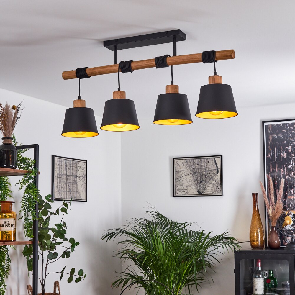 Tatodere Deckenleuchte Braun, Schwarz, 4-flammig main product photo