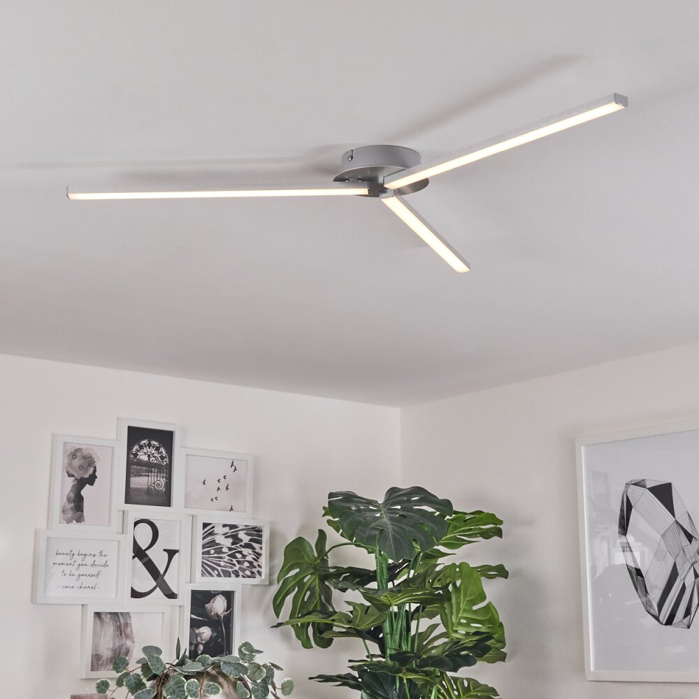 Mohlin Deckenleuchte LED Nickel-Matt, 3-flammig main product photo