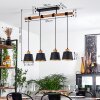 Tatodere Pendelleuchte Braun, Schwarz, 4-flammig