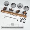 Orny Deckenleuchte Holz dunkel, Schwarz, 4-flammig Orny Deckenleuchte Holz dunkel, Schwarz, 4-flammig