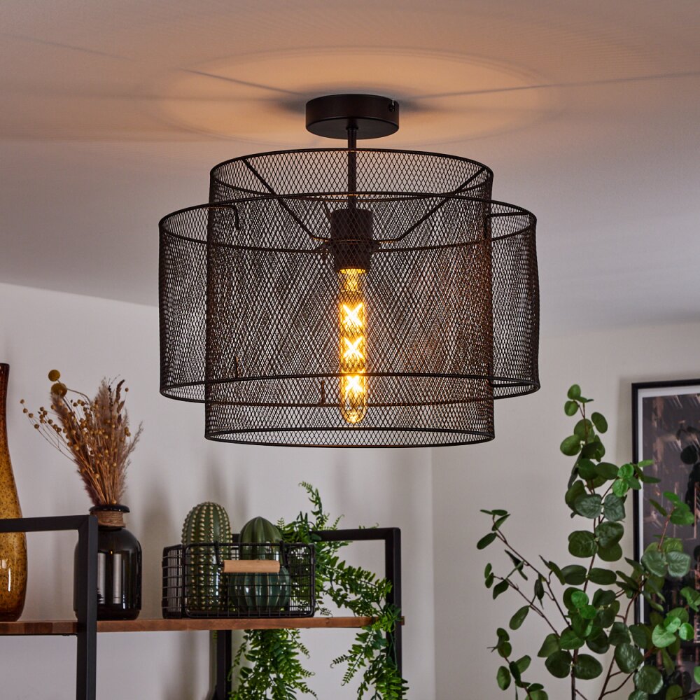 Amsoldingen Deckenleuchte Schwarz, 1-flammig main product photo