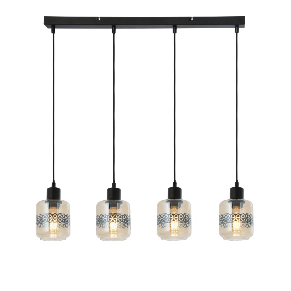 Globo LAZARUS Hängeleuchte Schwarz, 4-flammig main product photo