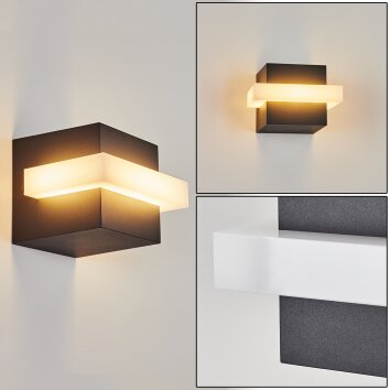 Lisalara Außenwandleuchte LED Anthrazit, Weiß, 1-flammig Lisalara Außenwandleuchte LED Anthrazit, Weiß, 1-flammig