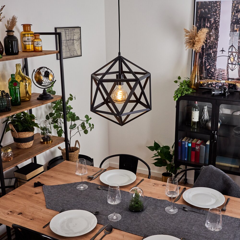 Melide Hängeleuchte Schwarz, 1-flammig main product photo