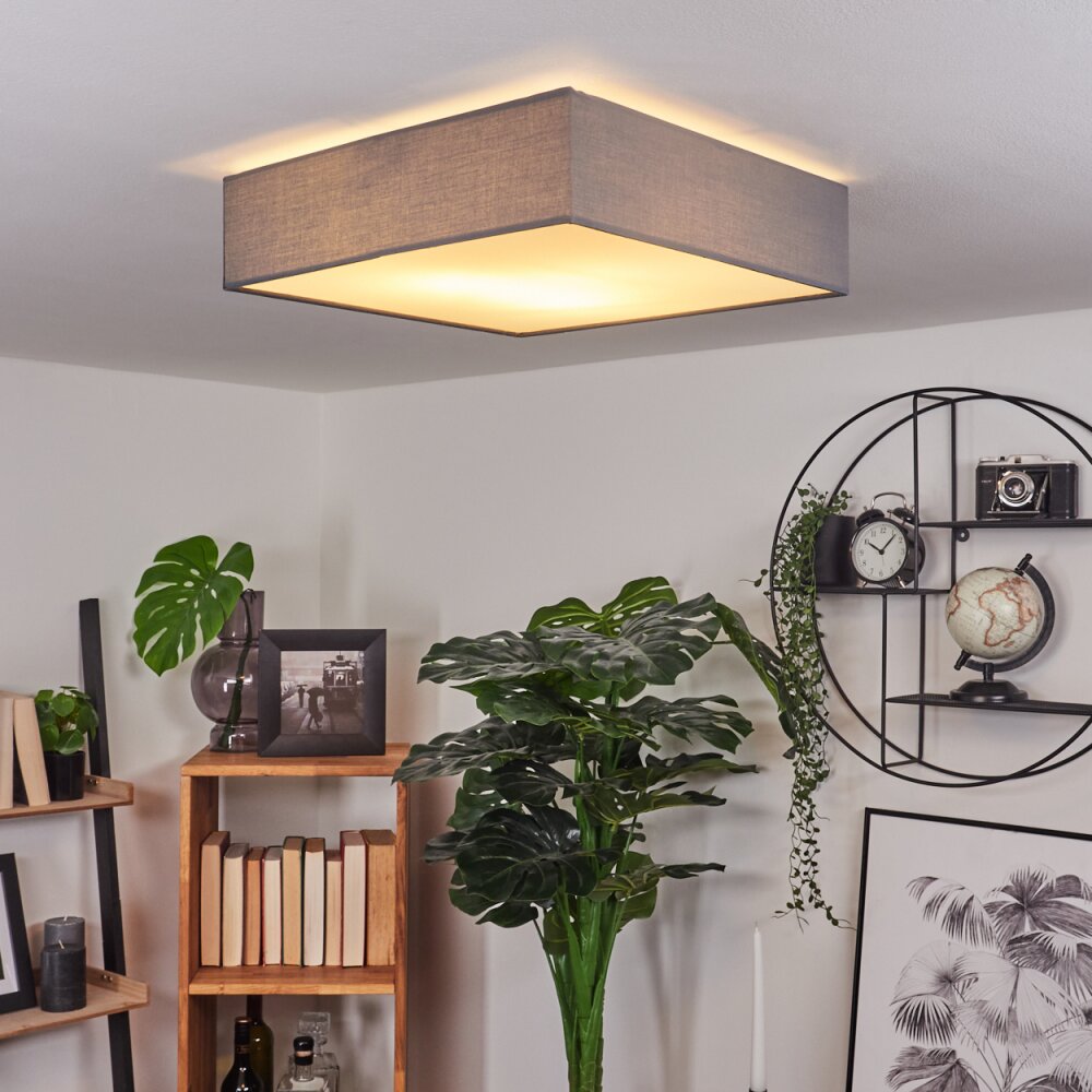 Tise Deckenleuchte Grau, Weiß, 3-flammig main product photo