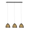 Brilliant Relax Pendelleuchte Bronze, Chrom, 3-flammig