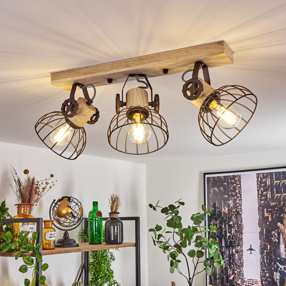 Orny Deckenleuchte Braun, Naturfarben, 3-flammig main product photo