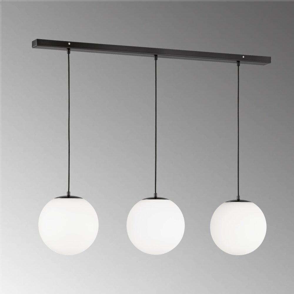 SCHÖNER WOHNEN-Kollektion Palais Pendelleuchte Schwarz, 3-flammig main product photo
