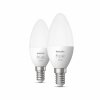 Philips Hue White 2er Set LED E14 5,5 Watt 2700 Kelvin 470 Lumen