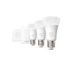 Philips Hue White 3er Set LED E27 9,5 Watt 2700 Kelvin 1055 Lumen