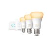 Philips Hue White Ambiance 3er Set LED E27 8 Watt 2200 - 6500 Kelvin 806 Lumen