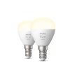 Philips Hue White 2er Set LED E14 5,7 Watt 2700 Kelvin 470 Lumen