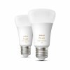 Philips Hue White Ambiance 2er Set LED E27 8 Watt 2200 - 6500 Kelvin 806 Lumen