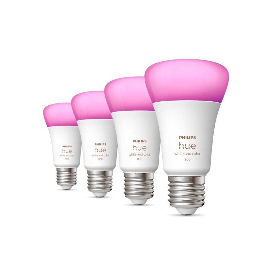 Philips Hue White & Col. Amb. 4er Set LED E27 6,5 Watt 2000 - 6500 Kelvin 570 Lumen main product photo