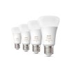 Philips Hue White & Col. Amb. 4er Set LED E27 6,5 Watt 2000 - 6500 Kelvin 570 Lumen