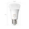 Philips Hue White & Col. Amb. 4er Set LED E27 6,5 Watt 2000 - 6500 Kelvin 570 Lumen