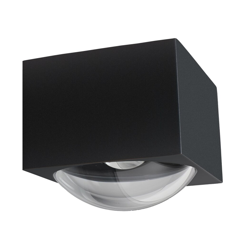 LCD Fischeck Außenwandleuchte LED Schwarz, 1-flammig main product photo