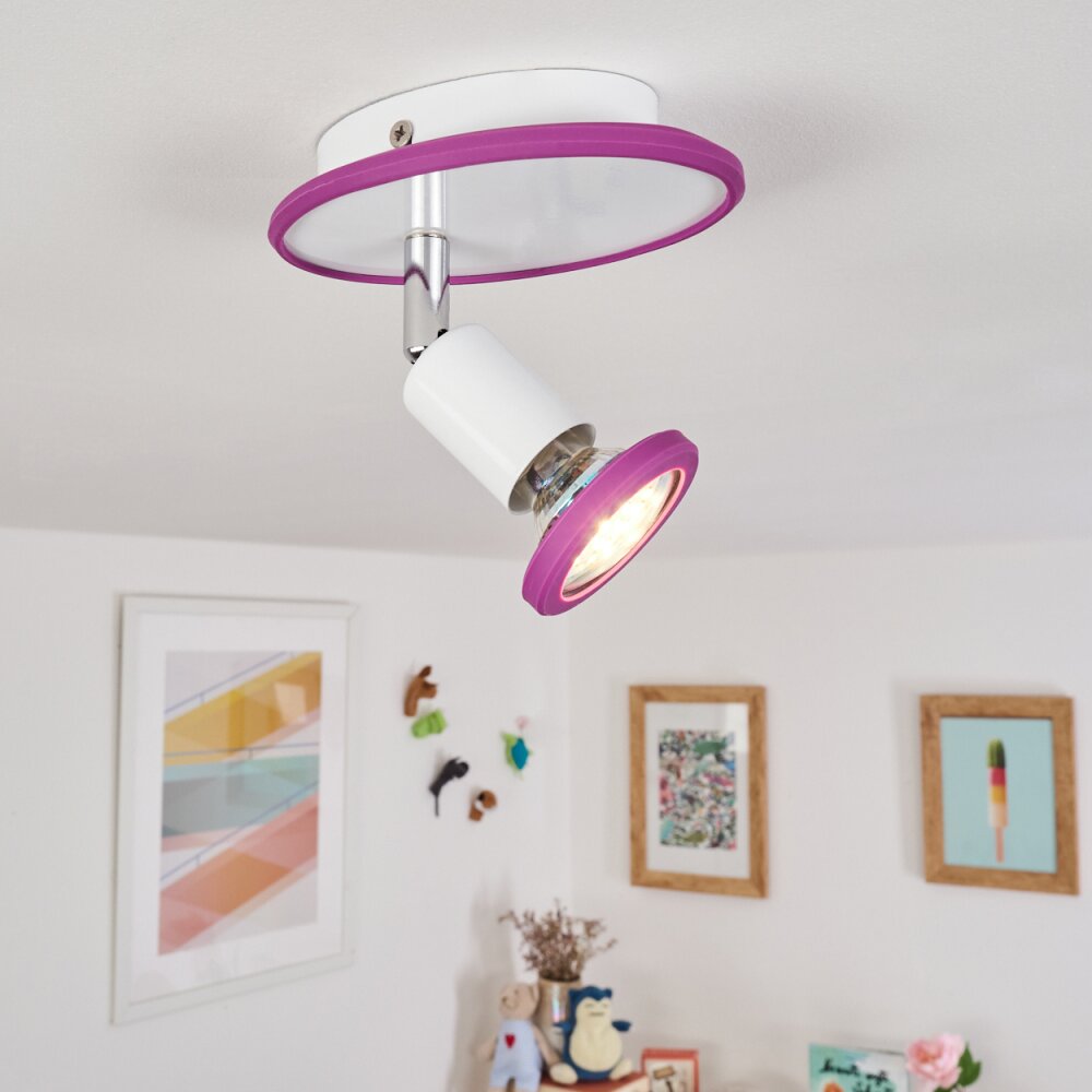 Cabri Deckenleuchte LED Chrom, Lila, Weiß, 1-flammig main product photo