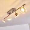 Marsen Deckenleuchte LED Nickel-Matt, 4-flammig, Fernbedienung, Farbwechsler