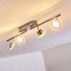 Marsen Deckenleuchte LED Nickel-Matt, 4-flammig, Fernbedienung, Farbwechsler