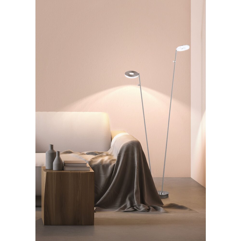 Fischer & Honsel Dent Stehleuchte LED Nickel-Matt, 2-flammig main product photo
