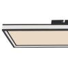 Globo JESSY Deckenpanel LED Schwarz, 1-flammig, Fernbedienung