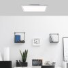 Brilliant Flat Deckenpanel LED Silber, 1-flammig, Fernbedienung