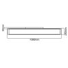 Brilliant Flat Deckenpanel LED Silber, 1-flammig, Fernbedienung