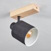 Sumlili Deckenleuchte Naturfarben, Schwarz, 1-flammig