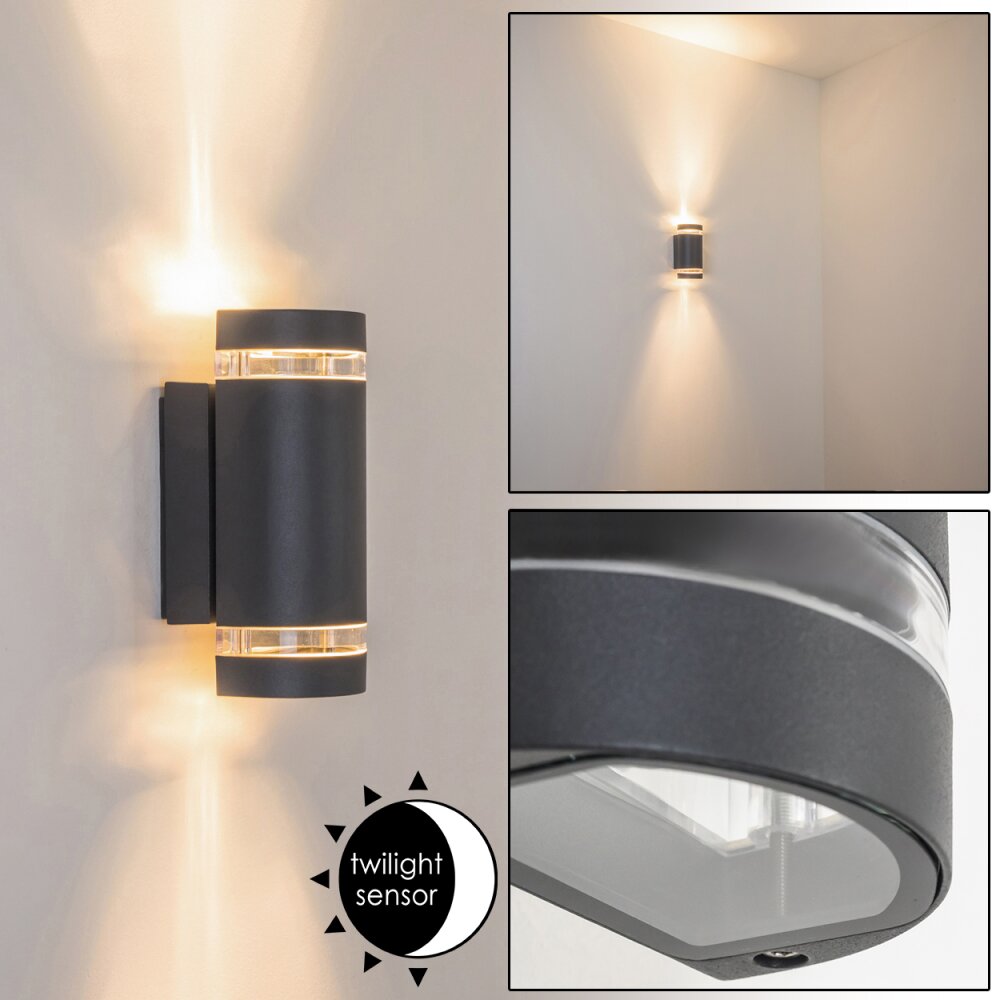 Inglewood  Außenwandleuchte Anthrazit, 2-flammig main product photo