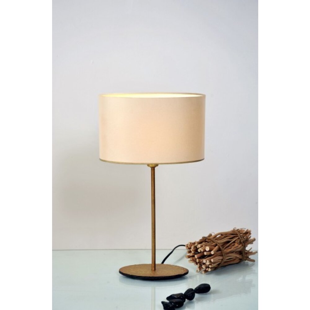 Holländer MATTIA OVAL Tischleuchte Gold, Weiß, 1-flammig main product photo