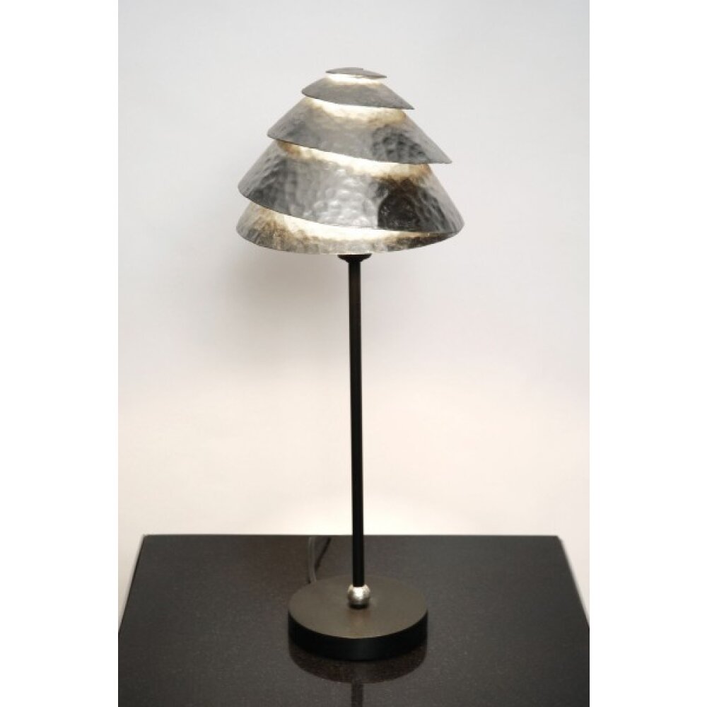 Holländer SNAIL ONE Tischleuchte Schwarz, Silber, 1-flammig main product photo