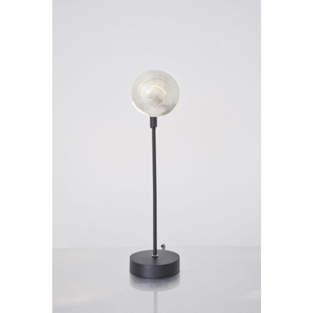 Holländer PICCOLA NAUTILO Tischleuchte Schwarz, Silber, 1-flammig main product photo
