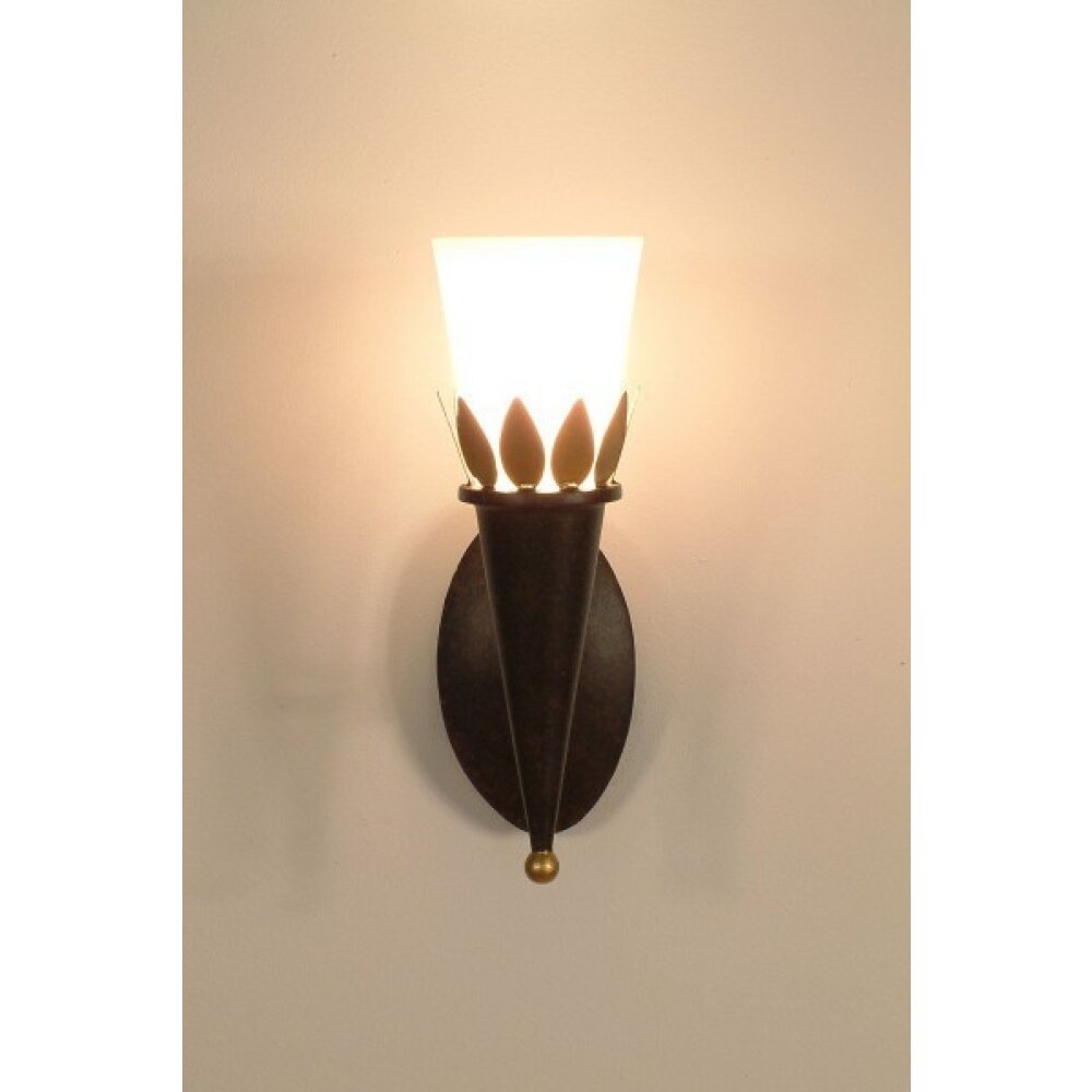 Holländer TORCIA FOGLIE Wandleuchte Braun, Gold, 1-flammig main product photo