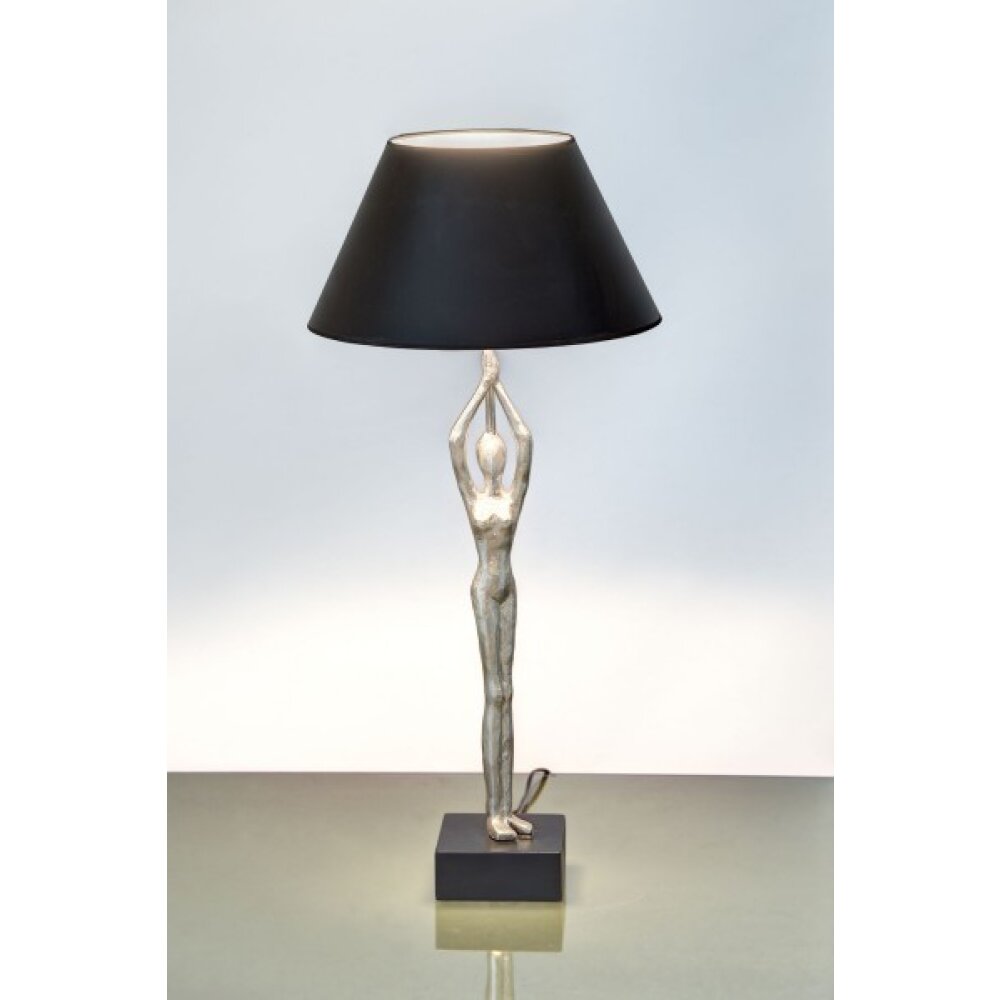 Holländer BALLERINO Tischleuchte Schwarz, Silber, 1-flammig main product photo