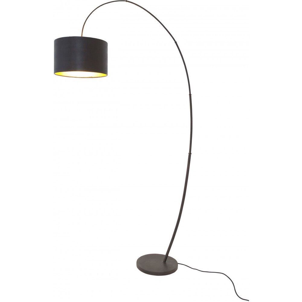 Holländer BAMBUS Bogenlampe Braun, Schwarz, 1-flammig