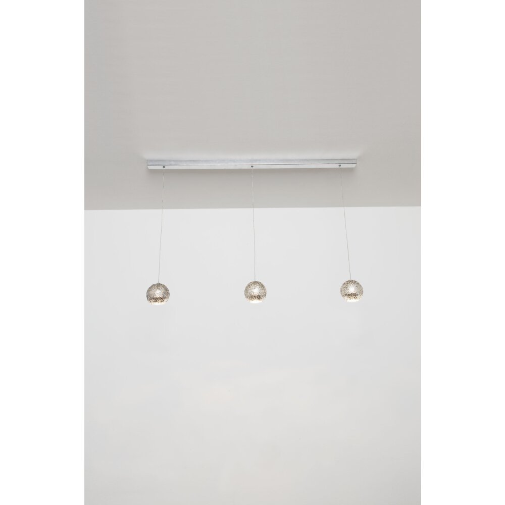 Holländer CAPPUCINO Deckenleuchte Silber, 3-flammig main product photo