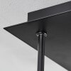 Abramo     Deckenleuchte LED Schwarz, 5-flammig