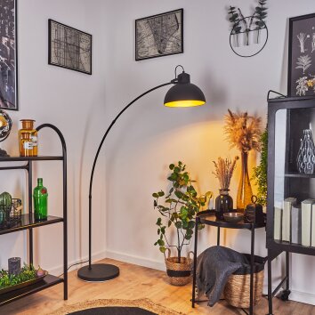 Parola Bogenleuchte Schwarz, 1-flammig