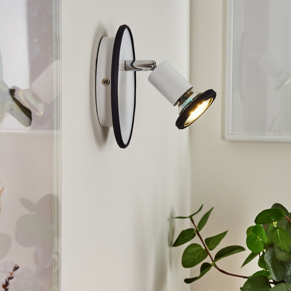 Cabri Wandleuchte LED Chrom, Schwarz, Weiß, 1-flammig main product photo