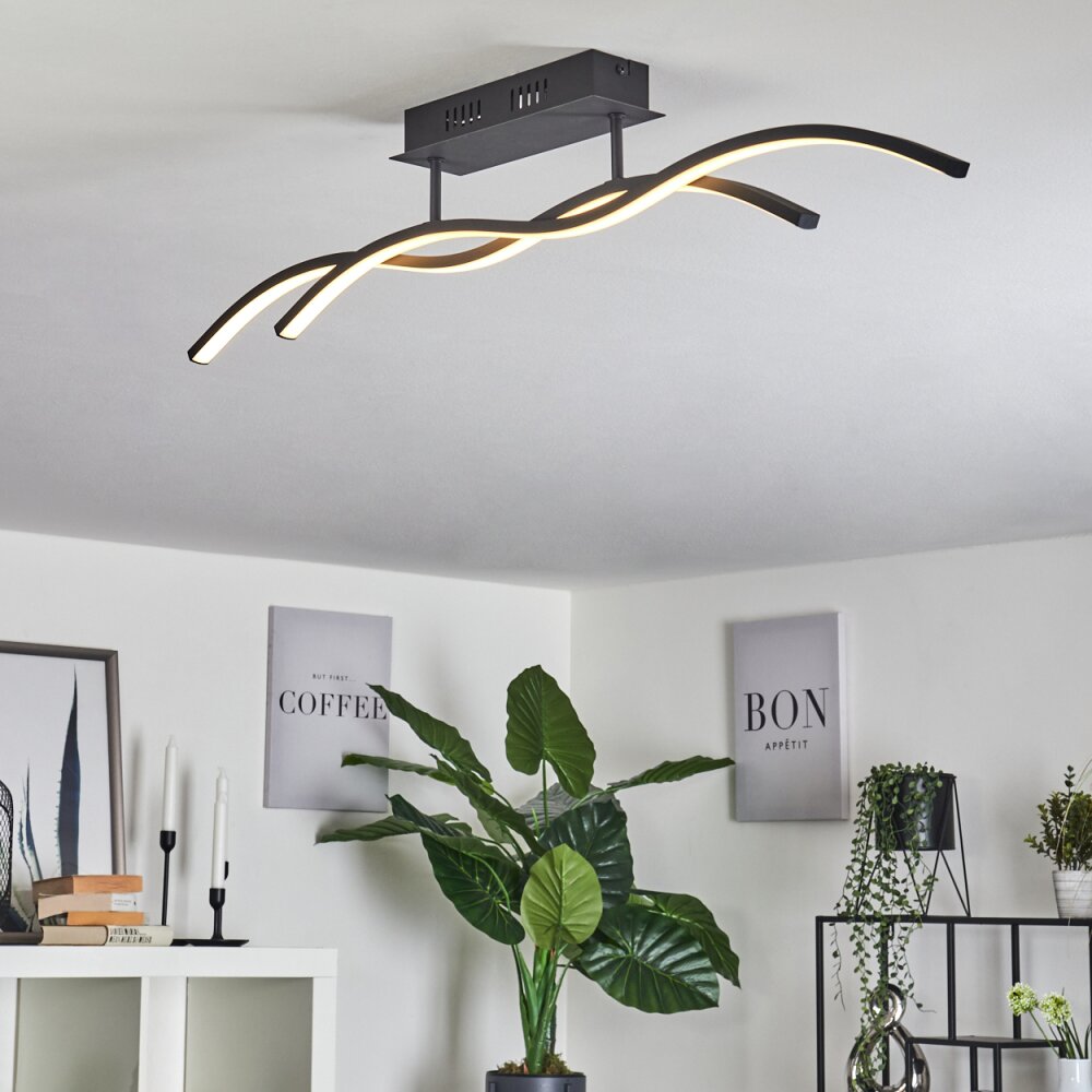 Eaglesham Deckenleuchte LED Schwarz, 1-flammig main product photo