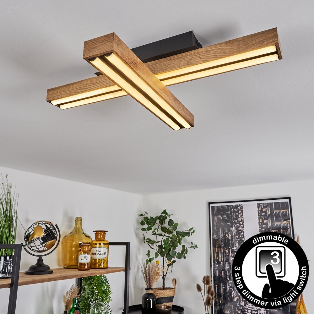 Maumela Deckenleuchte LED Schwarz, 1-flammig main product photo