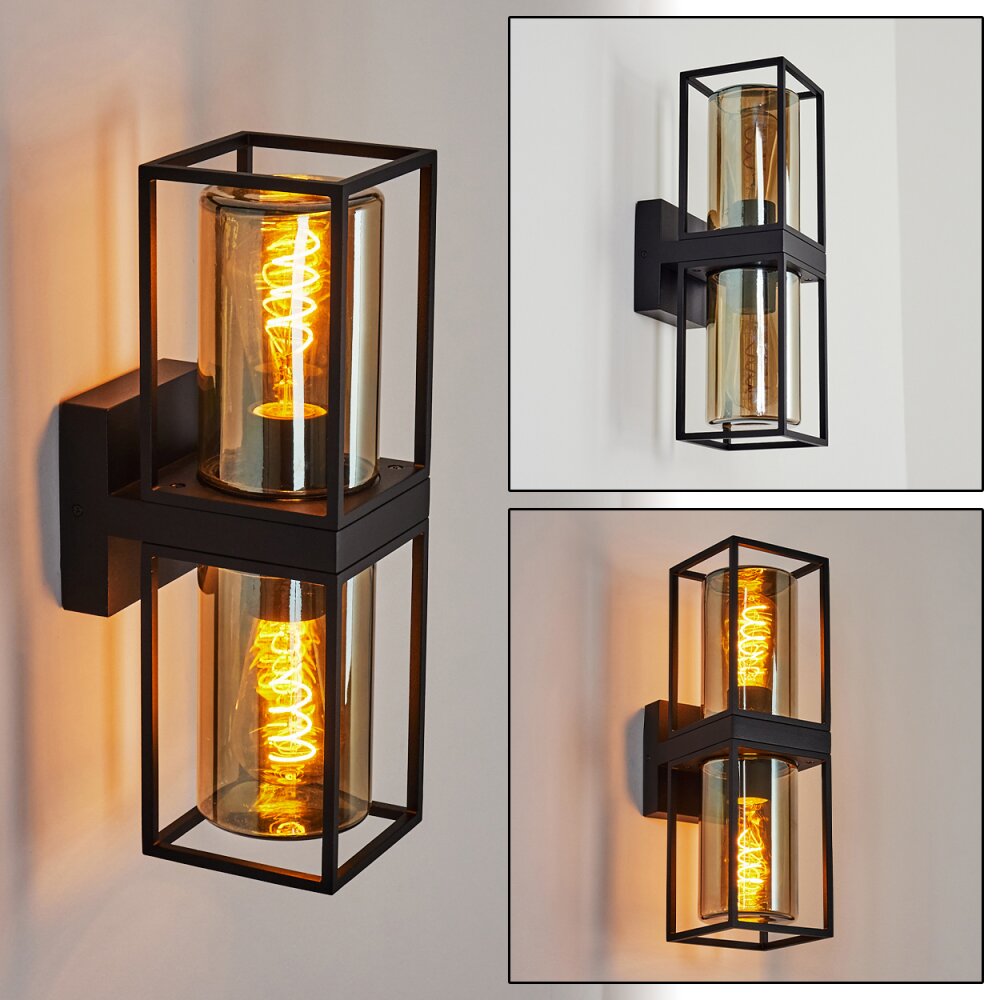 Palanga Außenwandleuchte Schwarz, 2-flammig main product photo