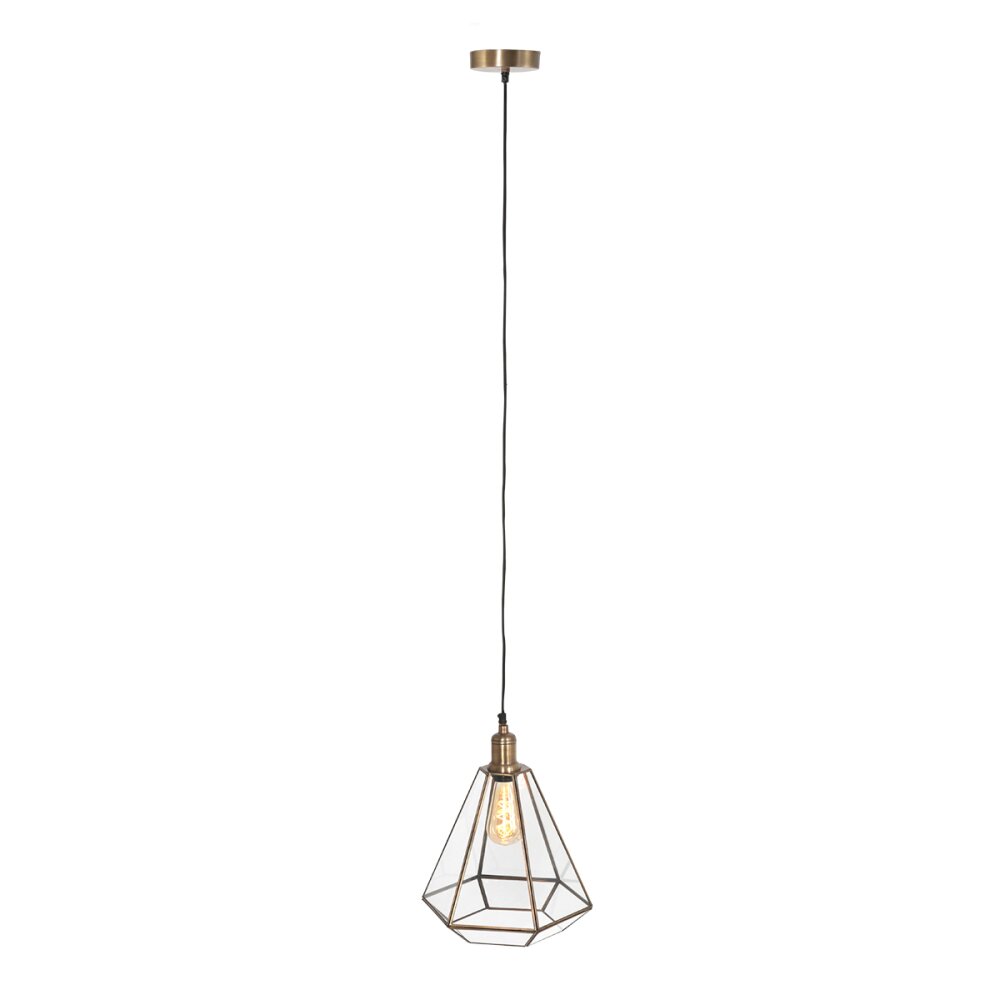 Steinhauer Pimpernel Hängeleuchte Bronze, 1-flammig main product photo