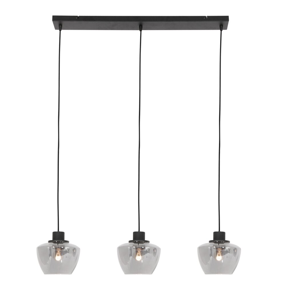 Steinhauer Noirver Pendelleuchte Schwarz, 3-flammig main product photo